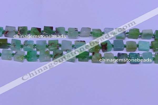 CNG7549 12*14mm - 14*15mm freeform Australia chrysoprase beads