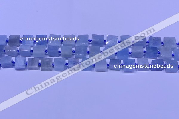 CNG7551 15.5 inches 12*14mm - 14*15mm freeform aquamarine beads