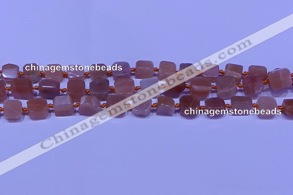 CNG7555 15.5 inches 11*12mm - 12*13mm freeform moonstone beads