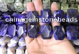 CNG7562 15.5 inches 18*25mm - 20*28mm faceted freeform sodalite beads