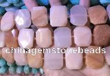 CNG7566 18*25mm - 20*28mm faceted freeform opal gemstone beads