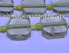 CNG7602 15.5 inches 12*14mm - 15*16mm freeform lemon quartz beads