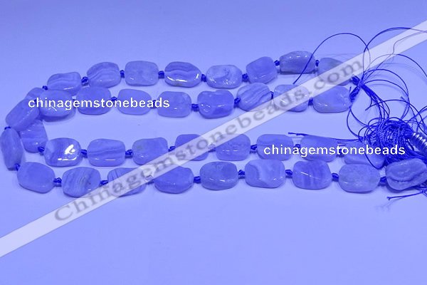 CNG7611 15.5 inches 10*14mm - 12*16mm freeform blue lace agate beads