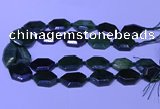 CNG7627 20*30mm - 22*32mm faceted freeform Canadian Jade beads