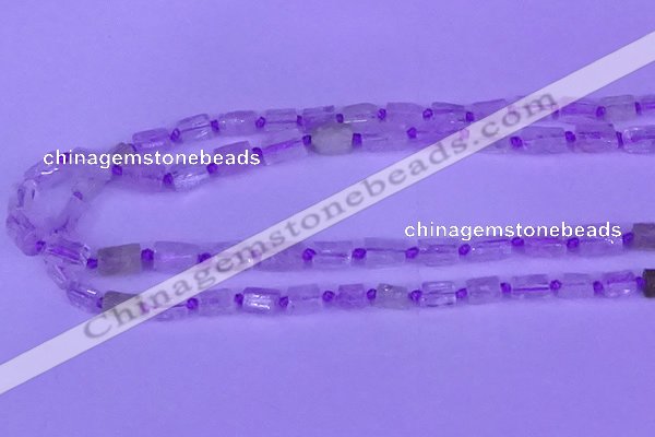 CNG7633 15.5 inches 5*7mm - 8*10mm nuggets kunzite beads