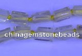 CNG7636 15.5 inches 5*7mm - 8*10mm nuggets lemon quartz beads