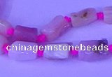 CNG7638 15.5 inches 5*7mm - 8*10mm nuggets pink opal beads