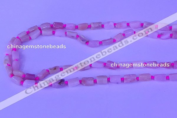 CNG7638 15.5 inches 5*7mm - 8*10mm nuggets pink opal beads