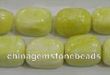 CNG764 15.5 inches 13*18mm nuggets lemon jade beads wholesale