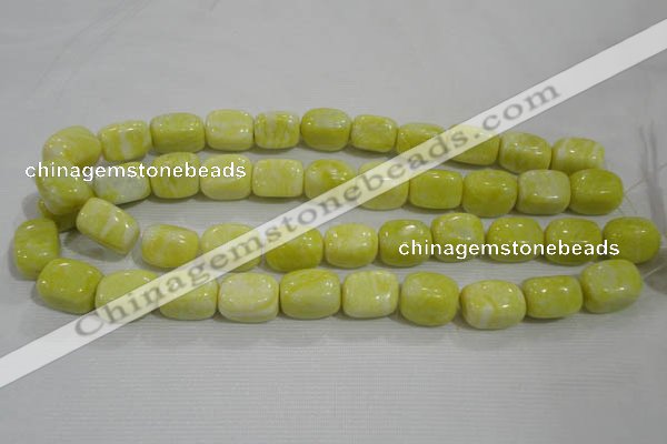 CNG764 15.5 inches 13*18mm nuggets lemon jade beads wholesale