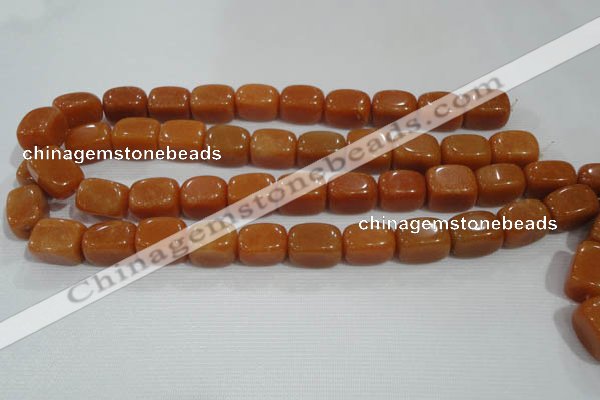 CNG768 15.5 inches 13*18mm nuggets red aventurine beads wholesale