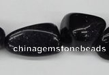 CNG77 15.5 inches 10*14mm - 20*35mm nuggets blue goldstone beads