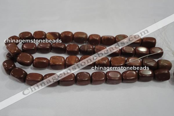 CNG770 15.5 inches 13*18mm nuggets Chinese red jasper beads wholesale