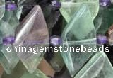 CNG7705 15.5 inches 13*20mm - 15*25mm faceted freeform fluorite beads