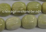 CNG771 15.5 inches 15*18mm nuggets lemon jasper beads wholesale