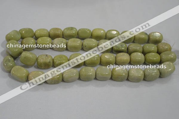 CNG771 15.5 inches 15*18mm nuggets lemon jasper beads wholesale