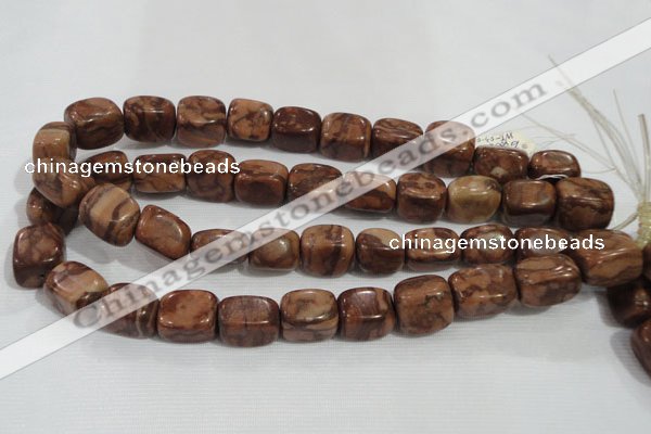 CNG772 15.5 inches 13*18mm nuggets chinese bamboo stone beads wholesale