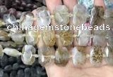 CNG7760 13*18mm - 15*25mm faceted freeform scenic quartz beads