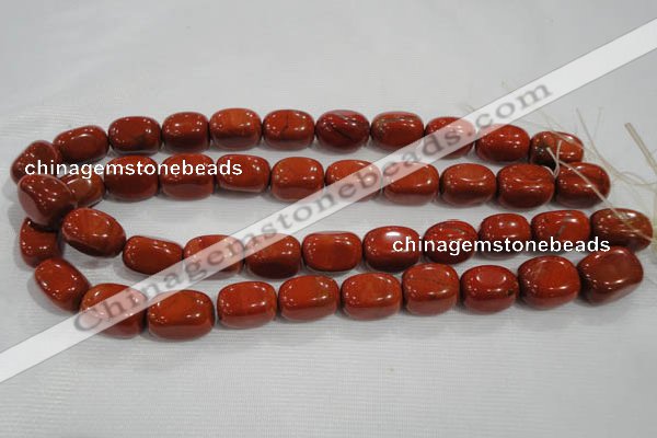 CNG778 15.5 inches 13*18mm nuggets red jasper beads wholesale