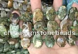 CNG7784 15.5 inches 13*18mm - 15*25mm faceted freeform rhyolite beads