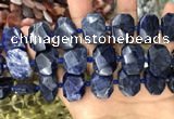 CNG7788 15.5 inches 13*18mm - 15*25mm faceted freeform sodalite beads