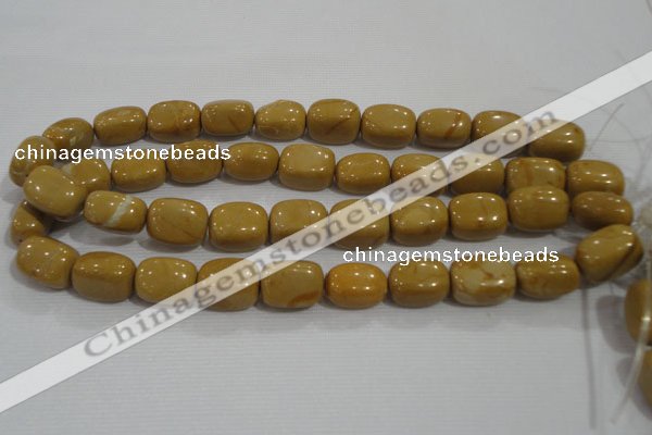 CNG779 15.5 inches 15*20mm nuggets yellow jasper beads wholesale