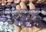 CNG7802 15.5 inches 13*18mm - 18*25mm faceted freeform amethyst beads