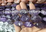 CNG7802 15.5 inches 13*18mm - 18*25mm faceted freeform amethyst beads