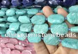 CNG7814 15.5 inches 13*18mm - 18*25mm faceted freeform amazonite beads