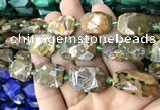 CNG7818 15.5 inches 13*18mm - 18*25mm faceted freeform rhyolite beads