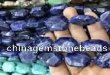 CNG7822 15.5 inches 13*18mm - 18*25mm faceted freeform sodalite beads