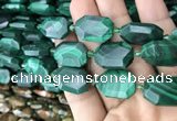 CNG7824 15.5 inches 13*18mm - 18*25mm faceted freeform malachite beads