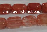 CNG783 15.5 inches 13*18mm nuggets cherry quartz beads wholesale