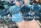 CNG7835 15.5 inches 25*32mm - 30*40mm faceted freeform apatite beads