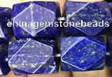 CNG7848 15.5 inches 12*16mm - 13*18mm faceted nuggets lapis lazuli beads