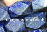 CNG7849 15.5 inches 12*16mm - 13*18mm faceted nuggets lapis lazuli beads