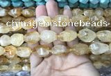 CNG7900 15.5 inches 12*16mm - 15*25mm faceted nuggets citrine beads