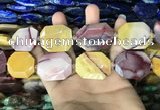 CNG7915 22*30mm - 25*35mm faceted freeform mookaite beads