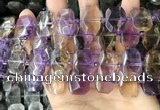 CNG7919 15.5 inches 13*18mm - 15*25mm faceted freeform ametrine beads