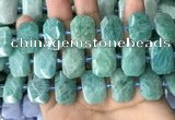 CNG7922 15.5 inches 13*18mm - 15*25mm faceted freeform amazonite beads