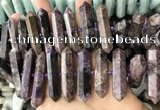 CNG7928 15.5 inches 10*25mm - 12*45mm faceted nuggets charoite beads