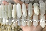 CNG7933 15.5 inches 10*22mm - 12*45mm faceted nuggets moonstone beads