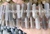 CNG7934 15.5 inches 10*22mm - 12*45mm faceted nuggets moonstone beads