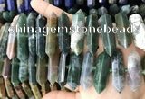 CNG7946 15.5 inches 10*22mm - 12*45mm faceted nuggets Indian agate beads