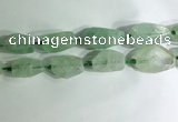 CNG7957 15.5 inches 15*25mm - 20*40mm nuggets green fluorite beads