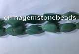 CNG7961 15.5 inches 15*25mm - 20*40mm nuggets green aventurine beads