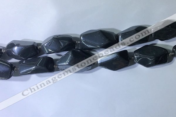 CNG7965 15.5 inches 15*25mm - 20*40mm nuggets hematite beads