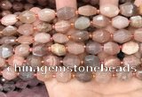 CNG7990 15.5 inches 10*12mm - 12*14mm faceted nuggets moonstone beads