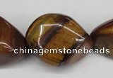 CNG80 15.5 inches 10*15mm - 25*35mm nuggets yellow tiger eye beads