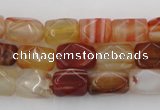 CNG800 15.5 inches 8*12mm faceted nuggets agate gemstone beads